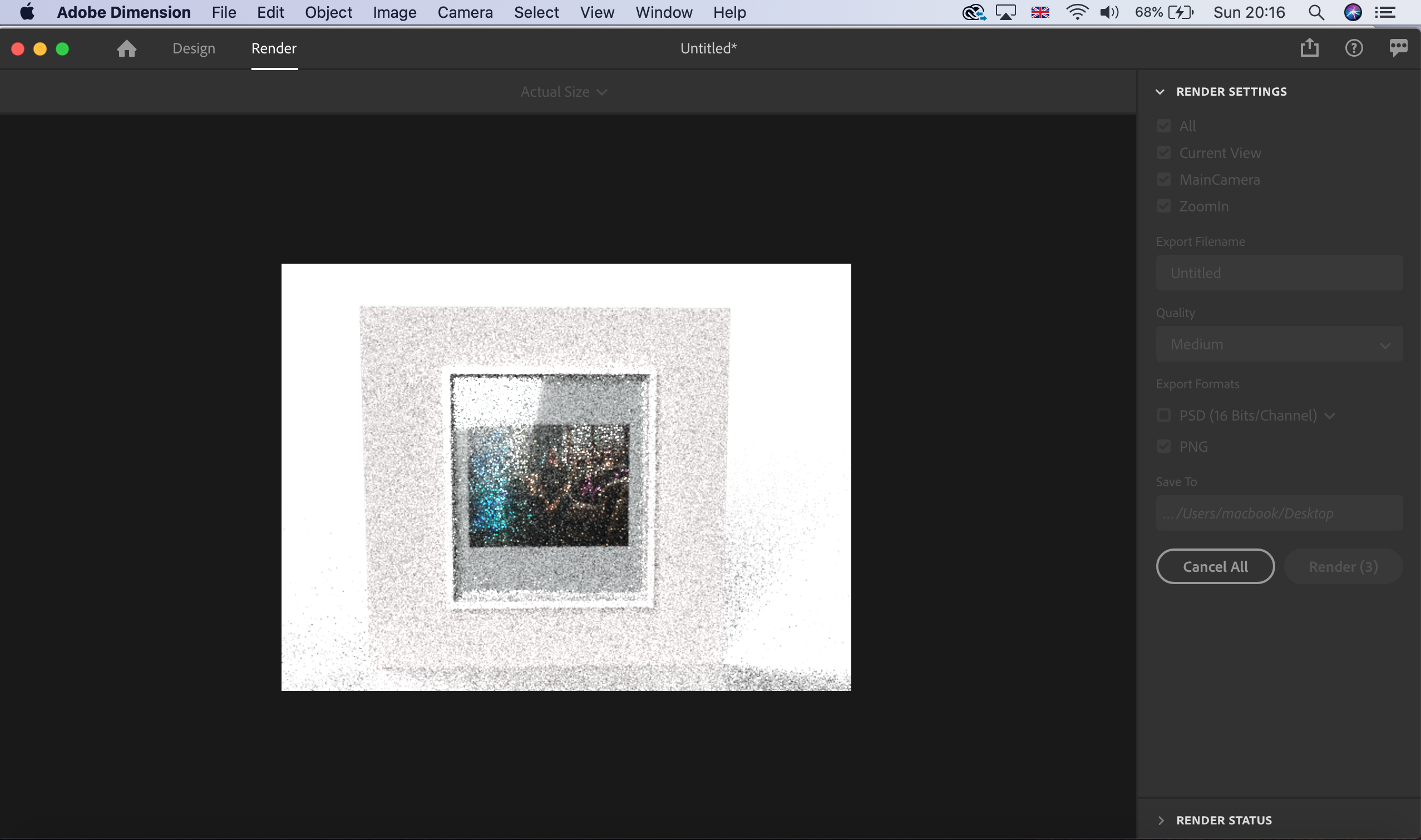Digital Photo Frame | Adobe Dimension – Drew Findlay
